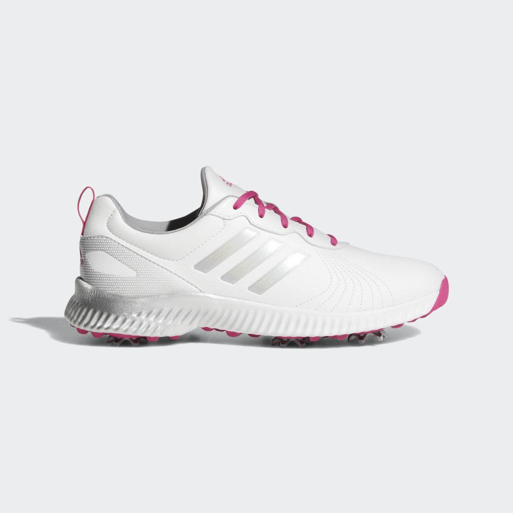 Pantofi Golf Adidas Response Bounce Dama Romania - Albi/Argintii Metal AC8283